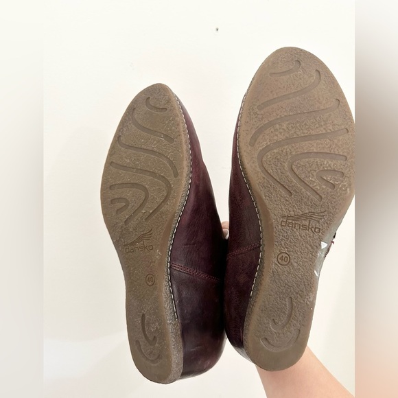 Dansko Leyla Zip Ankle Bootie Womens 9.5-10 EU 40  Leather Hidden Wedge - Picture 8 of 8